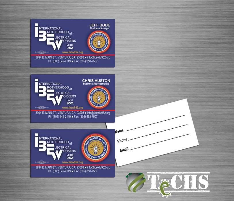 Business Card Design | TeCHS